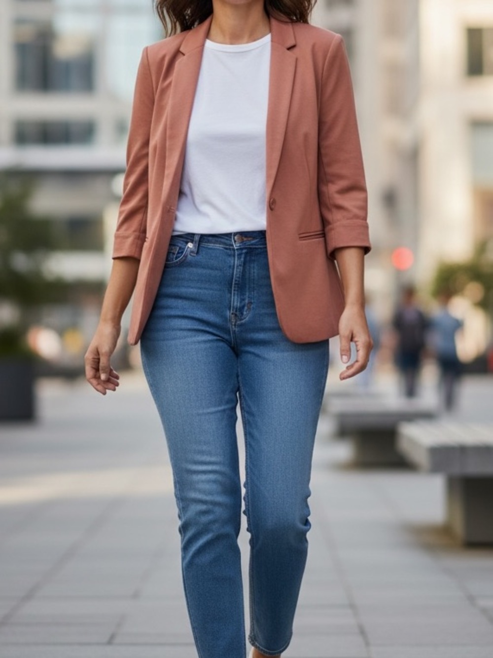 Women’s LC Lauren Conrad Tan Blazer Jacket XXL Lightweight Work Office